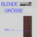 Blende für Gardinenschiene Kunststoff Mahagoni 4m