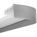 Blende für Gardinenschiene Kunststoff Grau 4 m