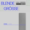 Blende für Gardinenschiene Kunststoff Grau 5m