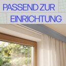 Blende für Gardinenschiene Kunststoff Grau 5m