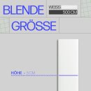 Blende für Gardinenschiene Kunststoff Weiß 5m