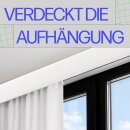 Blende für Gardinenschiene Kunststoff Weiß 5m
