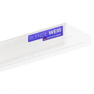 Blende für Gardinenschiene Kunststoff Weiß 10m