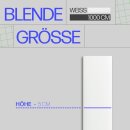 Blende für Gardinenschiene Kunststoff Weiß 10m