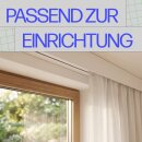 Blende für Gardinenschiene Kunststoff Weiß 10m