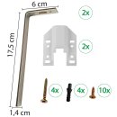 Träger zur Wandmontage für Vorhangschiene - 17,5cm