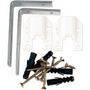 Zubehör für 2-Lauf Vorhangschiene, Wandträger "kurz" 9,5cm