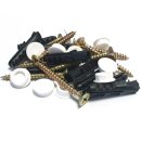 Zubehör für 3-Lauf Vorhangschiene, Befestigungsset