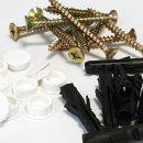 Zubehör für 3-Lauf Vorhangschiene, Befestigungsset