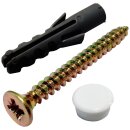 Zubehör für 3-Lauf Vorhangschiene, Befestigungsset