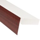 Gardinenschiene inkl. Zubehör und Blende Nußbaum 180cm 1-läufig