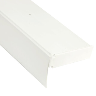 Gardinenschiene inkl. Zubehör und Blende Weiß 390cm 1-läufig