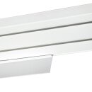 Gardinenschiene inkl. Zubehör und Blende Weiß 120cm 2-läufig