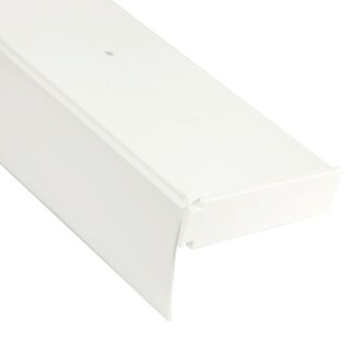 Gardinenschiene inkl. Zubehör und Blende Weiß 420cm 2-läufig