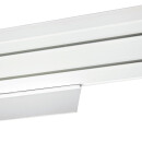 Gardinenschiene inkl. Zubehör und Blende Weiß 450cm 2-läufig