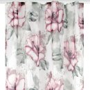 Gardine 140x245cm Voile mit Druck Flower Universalband / Kräuselband