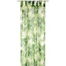 Gardine 140x245cm Voile mit Druck Greenline Schlaufenschal