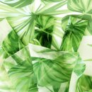 Gardine 140x245cm Voile mit Druck Greenline Schlaufenschal