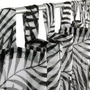 Gardine 140x245cm Voile mit Druck Black&White Schlaufenschal