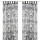 Gardine 140x245cm Voile mit Druck Black&White Schlaufenschal