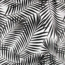 Gardine 140x245cm Voile mit Druck Black&White Universalband / Kräuselband