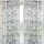 Gardine 140x245cm Voile mit Druck Black&White Universalband / Kräuselband