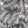 Gardine 140x245cm Voile mit Druck Black&White Universalband / Kräuselband