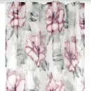2er Pack Gardine 140x245cm Voile mit Druck Flower Universalband / Kräuselband
