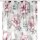 2er Pack Gardine 140x245cm Voile mit Druck Flower Universalband / Kräuselband