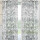2er Pack Gardine 140x245cm Voile mit Druck Black&White Universalband / Kräuselband
