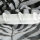 2er Pack Gardine 140x245cm Voile mit Druck Black&White Universalband / Kräuselband