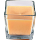 Duftkerze im Glas "Viereck" 8cm x 7,5cm Vanille