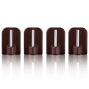 Selbstklebehaken für Vitragestangen Braun 8 Stück