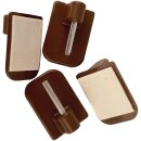 Selbstklebehaken für Vitragestangen Braun 8 Stück