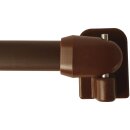 Selbstklebehaken für Vitragestangen Braun 8 Stück