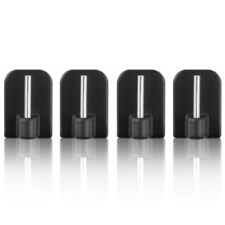 Selbstklebehaken für Vitragestangen Anthrazit 8 Stück