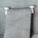 Schlaufengleiter für 5cm breite Schlaufen Weiß ohne Klammer 8 Stück