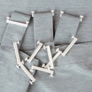 Schlaufengleiter für 5cm breite Schlaufen Weiß ohne Klammer 8 Stück