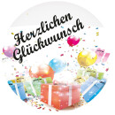 Duftkerze im Glas - Happy Birthday Bonbon klein - Duft: Coconut-Limes - Design: Geschenke