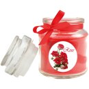 Duftkerze im Glas - Duft-Bild Bonbon klein - 10cm x Ø7cm - Rose