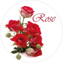 Duftkerze im Glas - Duft-Bild Bonbon klein - 10cm x Ø7cm - Rose
