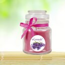 Duftkerze im Glas - Duft-Bild Bonbon klein - 10cm x Ø7cm - Lavendel