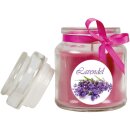 Duftkerze im Glas - Duft-Bild Bonbon klein - 10cm x Ø7cm - Lavendel