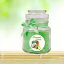 Duftkerze im Glas - Duft-Bild Bonbon klein - 10cm x Ø7cm - Coconut - Limes