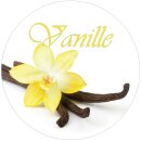 Duftkerze im Glas - Duft-Bild Bonbon mittel - 13cm x Ø9cm - Vanille