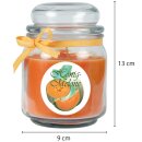 Duftkerze im Glas - Duft-Bild Bonbon mittel - 13cm x Ø9cm - Honigmelone