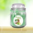 Duftkerze im Glas - Duft-Bild Bonbon mittel - 13cm x Ø9cm - Coconut - Limes
