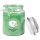 Duftkerze Bonbon-Glas im Design: Comic, Kokos (Grün) - 500g
