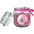 Duftkerze Bonbon-Glas im Design: Muttertag, Lavendel ( Lila ) - 300g