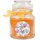 Duftkerze Bonbon-Glas im Design: Muttertag, Honigmelone (Orange) - 120g